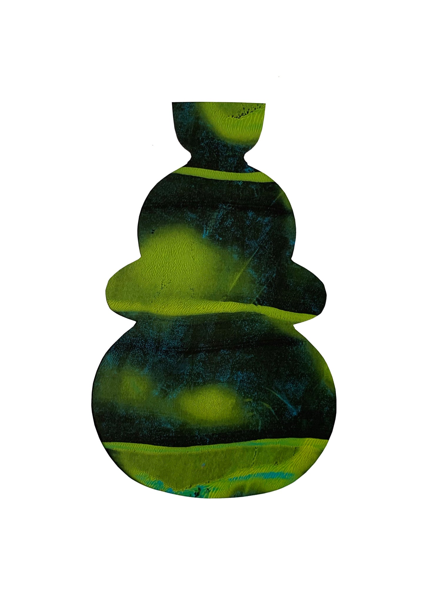 Green vase print