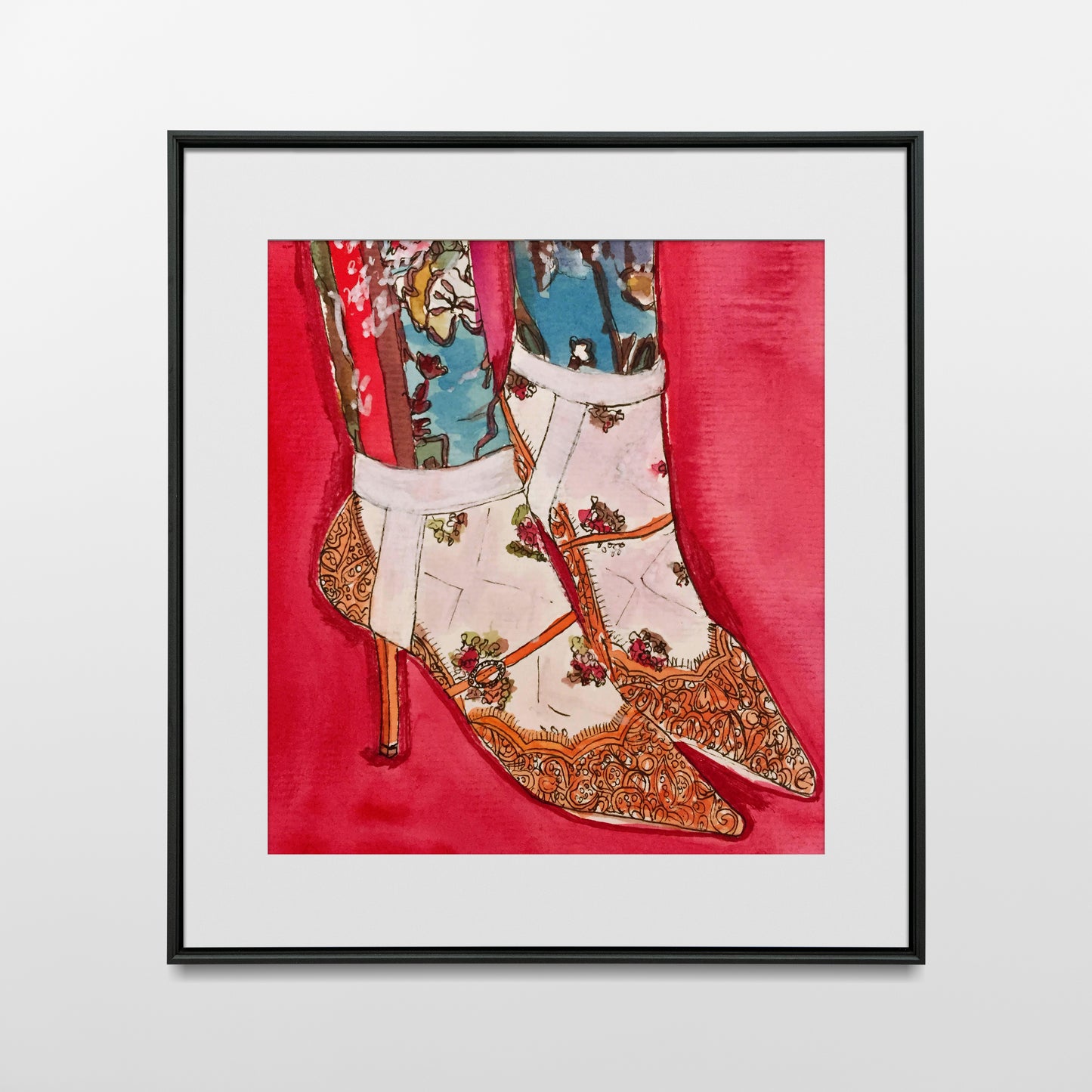 Gucci lace shoes print